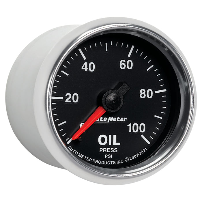Autometer ATM3821 2-1/16 GS Oil Pressure Gauge - 0-100psi