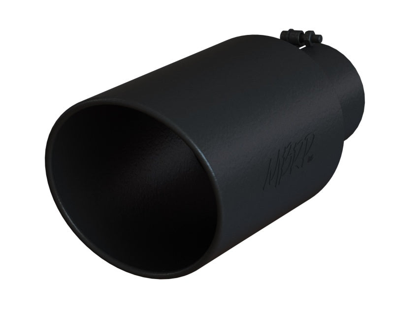 MBRP T5129BLK Universal Tip 8in OD Rolled End 5in Inlet 18in Length T304 - Black
