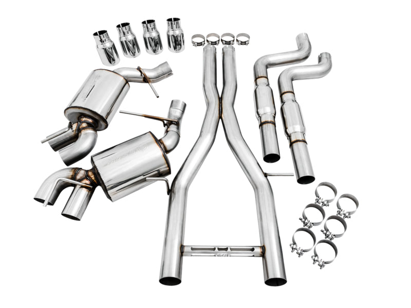 AWE Tuning 3015-42092 16-19 Chevy Camaro SS Res Cat-Back Exhaust -Touring Edition (Quad Chrome Silver Tips)