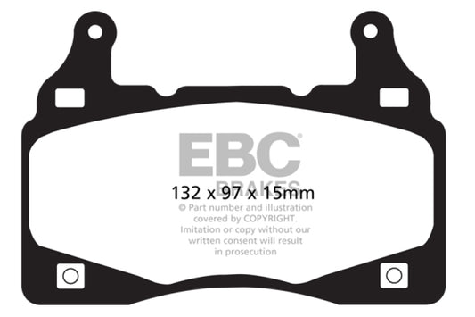 EBC DP31895C 11-15 Chevrolet Camaro (5th Gen) 6.2 Redstuff Front Brake Pads