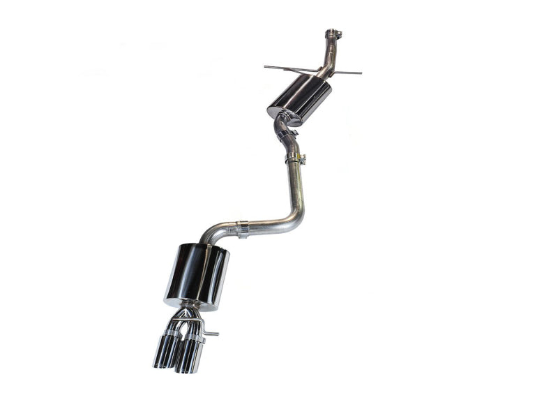 AWE Tuning 3015-22012 Audi B8 A5 2.0T Touring Edition Single Outlet Exhaust - Polished Silver Tips