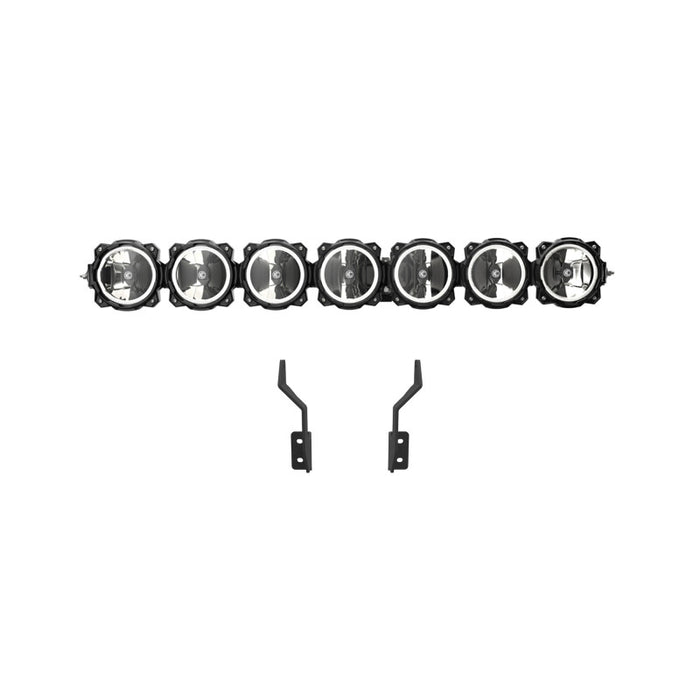 KC HiLiTES 91346 2017+ Ford Super Duty Gravity LED Pro6 7-Light Bar Kit - Front Bumper