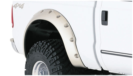 Bushwacker 20046-02 99-10 Ford F-250 Super Duty Styleside Cutout Style Flares 2pc 98.0/98.6in Bed - Black
