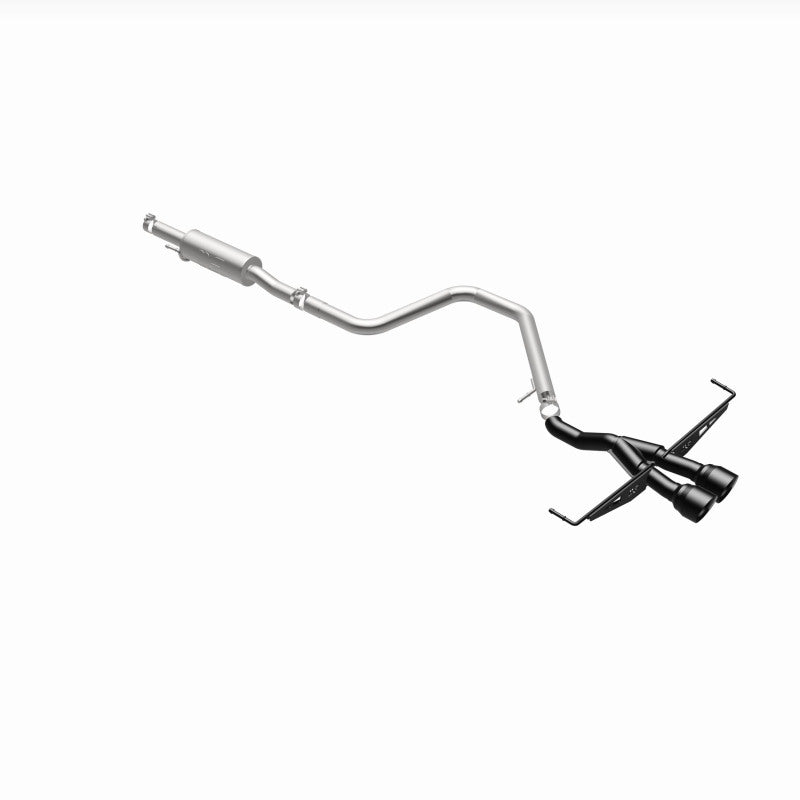 Magnaflow 19455 MagnaFlow 2019 Hyundai Veloster 1.6L 2.5in Center Exit Stainless Steel Cat-Back Exhaust w/Blk Tips