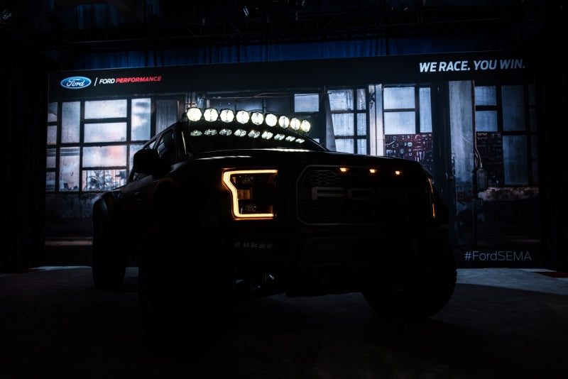 KC HiLiTES 91333 17-18 Ford Raptor 57in. Pro6 Gravity LED 9-Light 180w Combo Beam Overhead Light Bar Sys