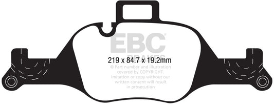 EBC DP32289C 2017+ BMW 530 G30 Redstuff Front Brake Pads
