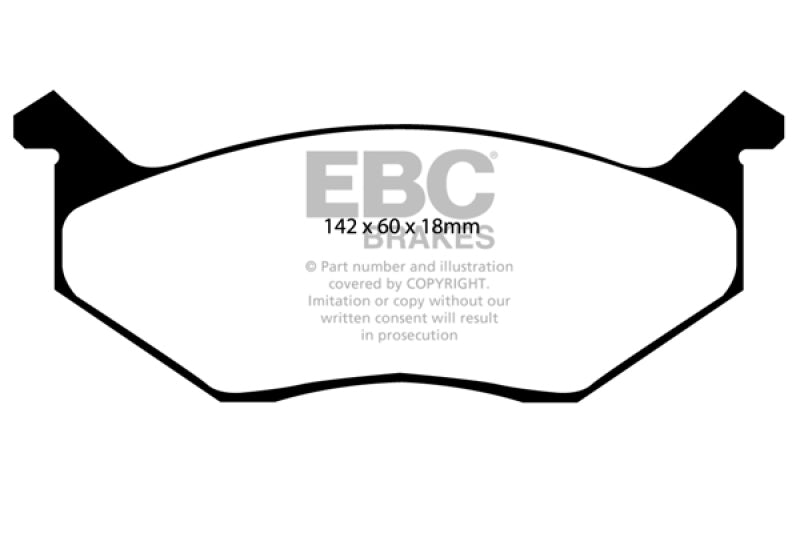 EBC DP4678R 80-83 Chrysler Cordoba 3.7 Yellowstuff Front Brake Pads