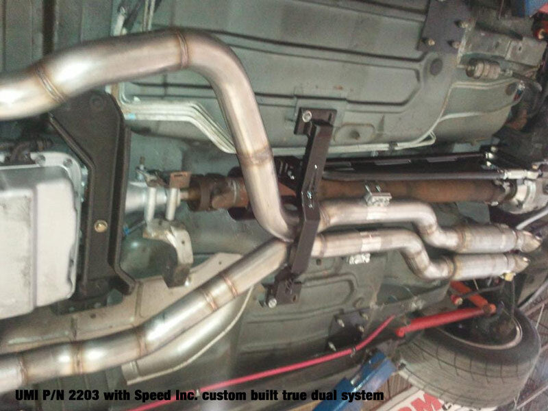 UMI Performance 2203AS-B 93-02 GM F-Body Tunnel Brace Mount Long Tube Header Set-Ups w/ Loop