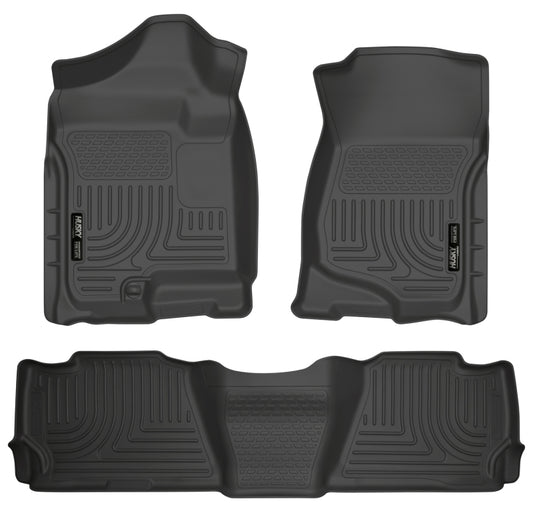 Husky Liners 98251 07-13 GM Escalade/Suburban/Yukon WeatherBeater Black Front & 2nd Seat Floor Liners
