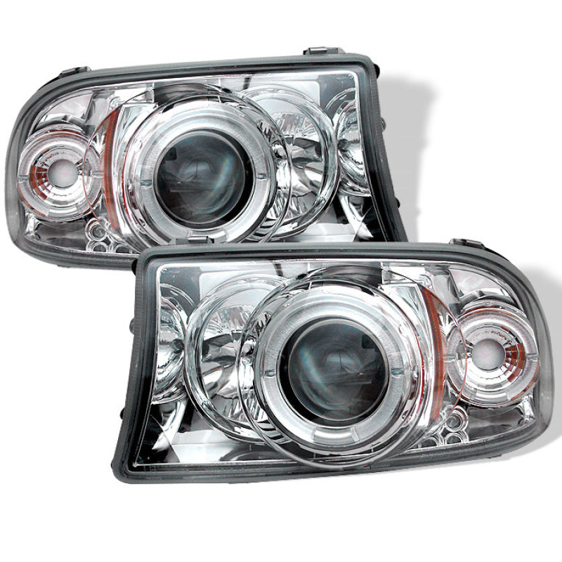 SPYDER 5009791 Spyder Dodge Dakota 97-04/Durango 98-03 1PC Projector Headlights LED Halo LED Chrm PRO-YD-DDAK97-C