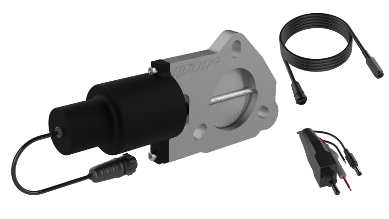 QTP QTEC225 2.25in Bolt-On QTEC Electric Cutout Valve - Single