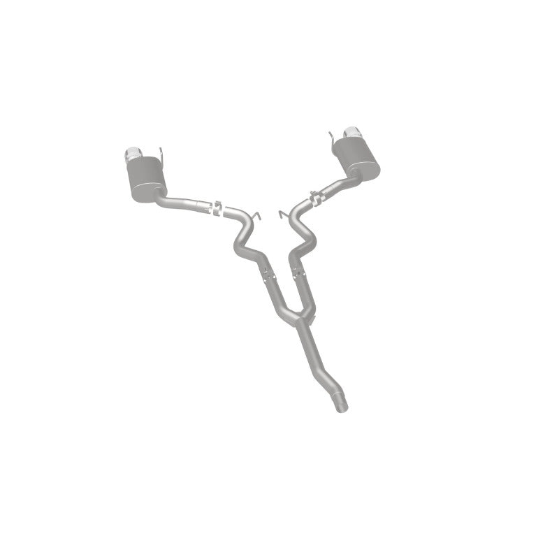Magnaflow 19097 MagnaFlow Cat Back, SS, 2.5in, Street, Dual Split Polished 4.5in Tips 2015 Ford Mustang Ecoboost