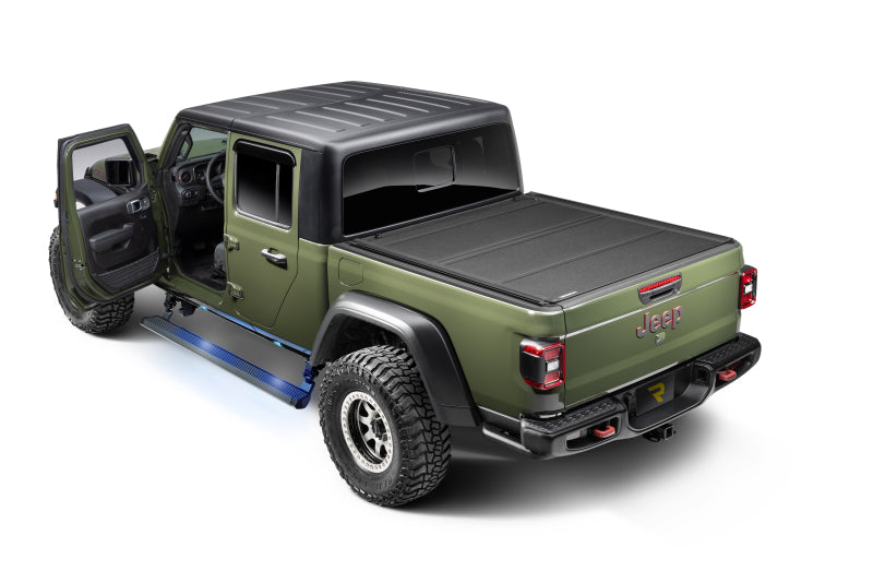 Go Rhino 20451687PC RealTruck 20-24 Jeep Gladiator CC 4dr VoltStep Electric Running Board Kit (Cut/Drill Req.) - Tex Blk