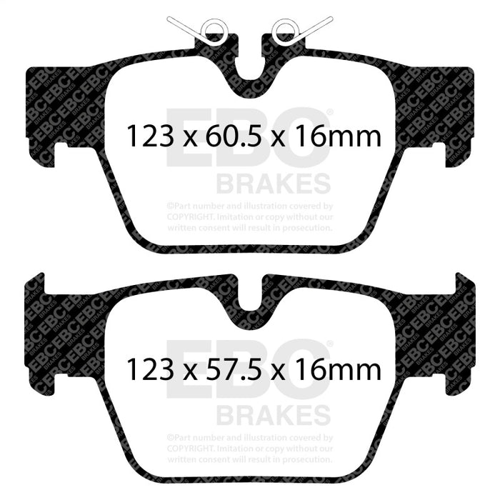 EBC DP42394R 2018+ BMW X2 Yellowstuff Rear Brake Pads