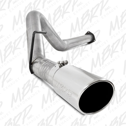 MBRP S6284AL 11-14 Ford 6.7L F-250/350/450 4in Filter Back Single Side Exit Alum and Down Pipe Exhaust