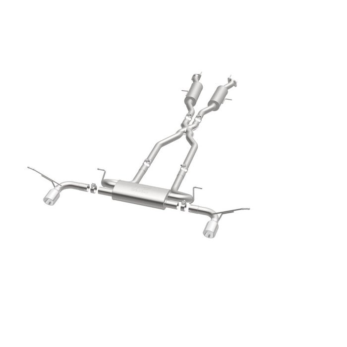 Magnaflow 19216 MagnaFlow Cat-Back SS 2.5in Dual Split Rear 4in Black Tip 11-16 Jeep Grand Cherokee 5.7L V8/3.6L V6