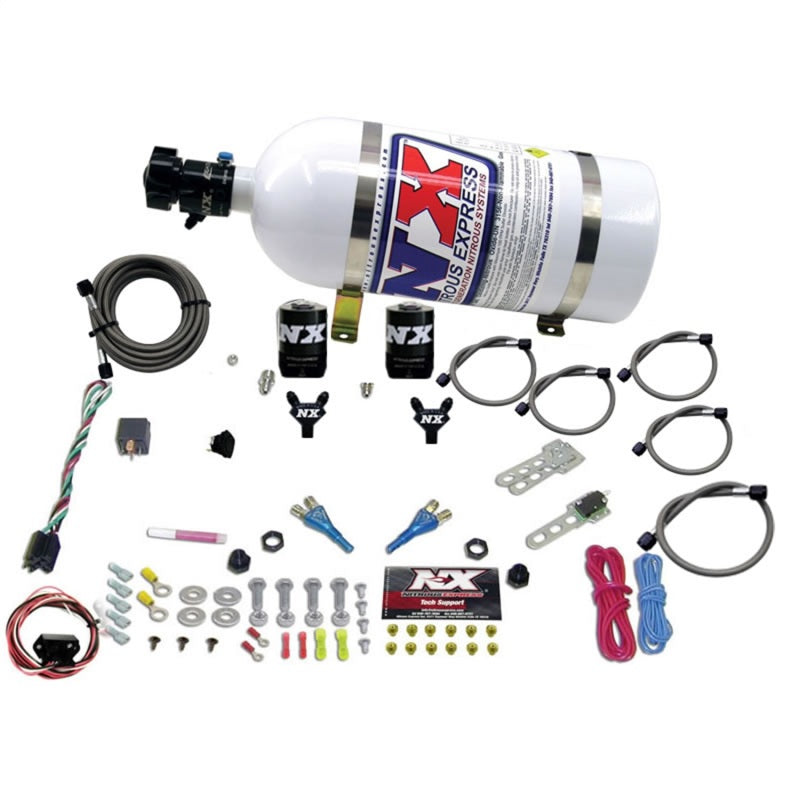 Nitrous Express 20716-10 03-18 Nissan 350Z/370Z Dual Nozzle (35-150HP) w/10lb Bottle