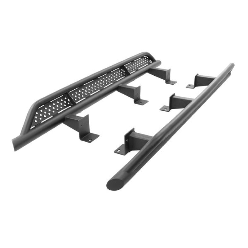 Go Rhino FS4429T 18-23 Toyota Tacoma 4Door Frame Mount Sliders - Textured Black