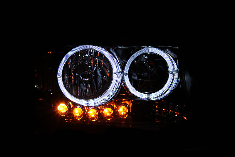 ANZO 121556 1998-2005 Ford Crown Victoria Crystal Headlight Chrome With Bumper Light (OE)