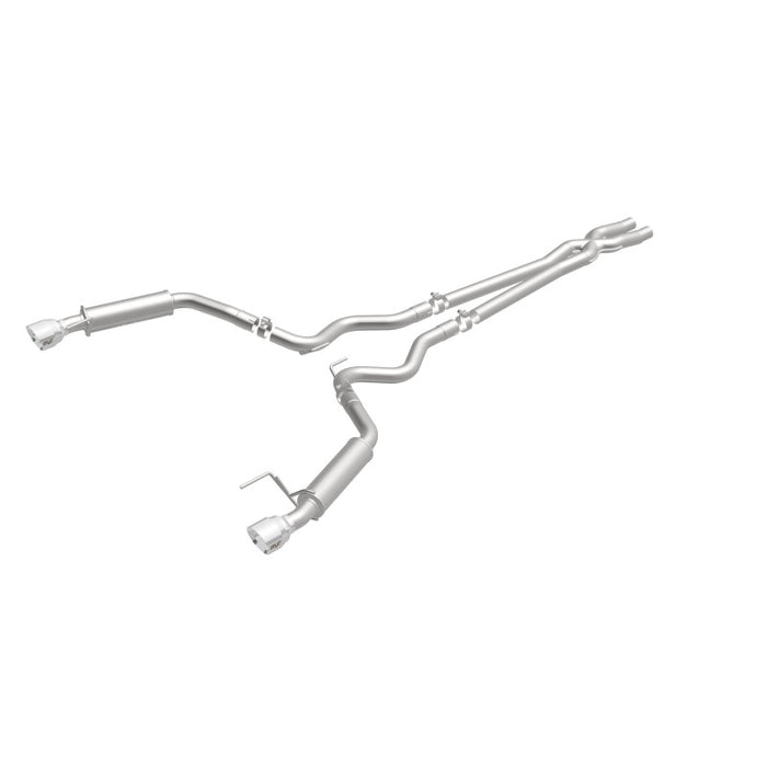 Magnaflow 19099 MagnaFlow Cat Back, SS, 2.5in, Competition, Dual Split Polished 4.5in Tips 2015 Ford Mustang V6 3.7L