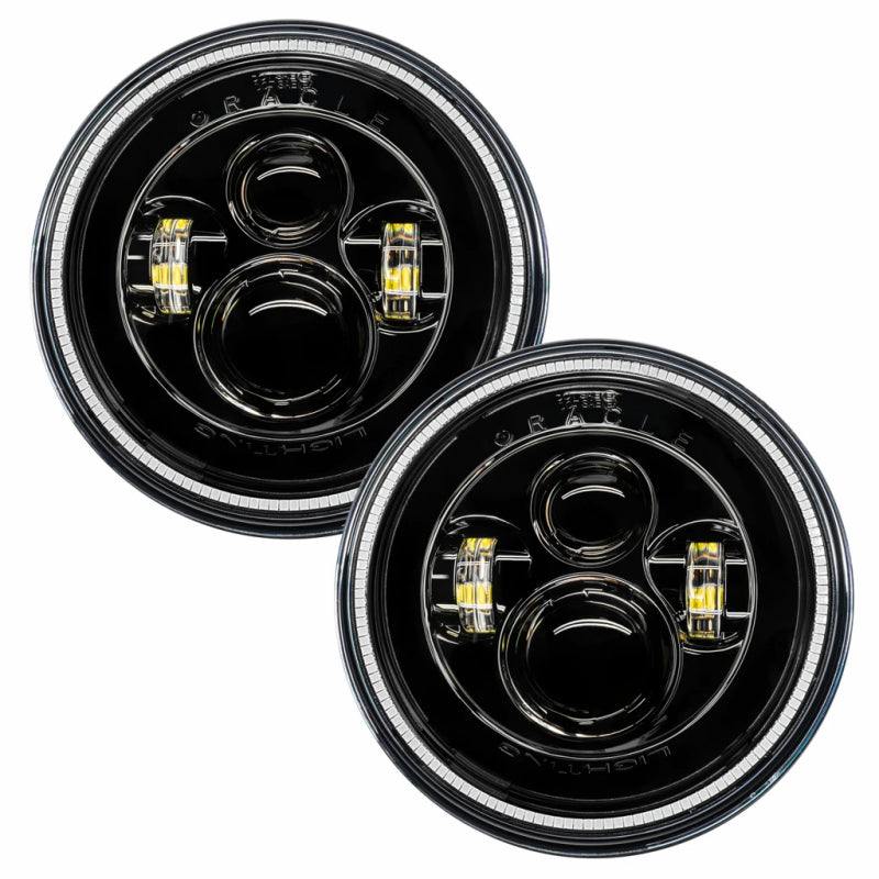 ORACLE Lighting 5769-004 Oracle 7in High Powered LED Headlights - Black Bezel - Green