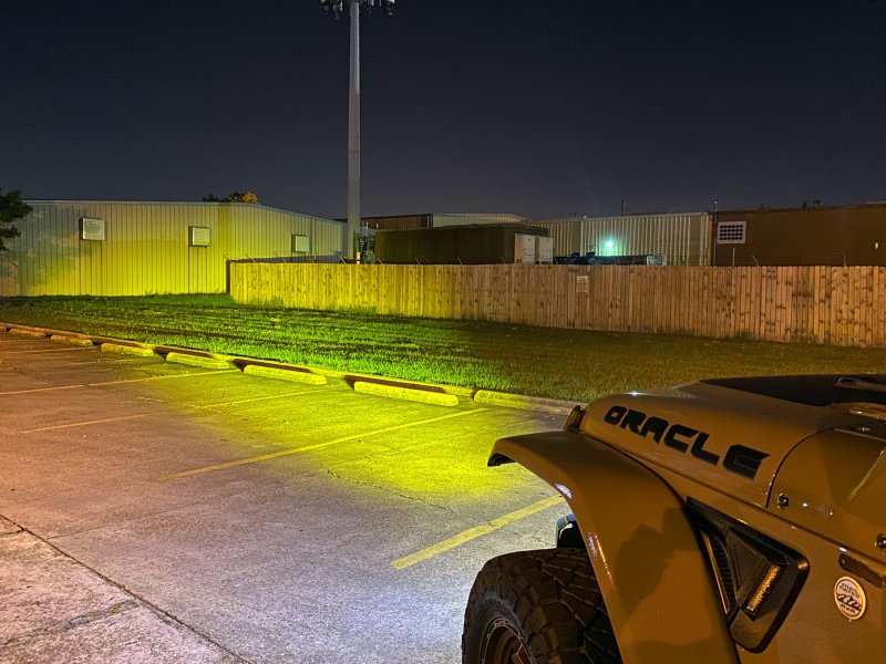 ORACLE Lighting 5883-006 2019+ Jeep Wrangler JL Skid Plate w/ Integrated LED Emitters - Yellow SEE WARRANTY
