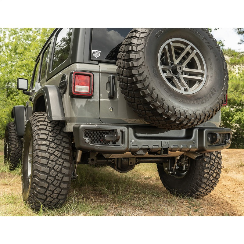 Rugged Ridge 11544.25 Spartacus Rear Bumper Black 18-20 Jeep Wrangler JL
