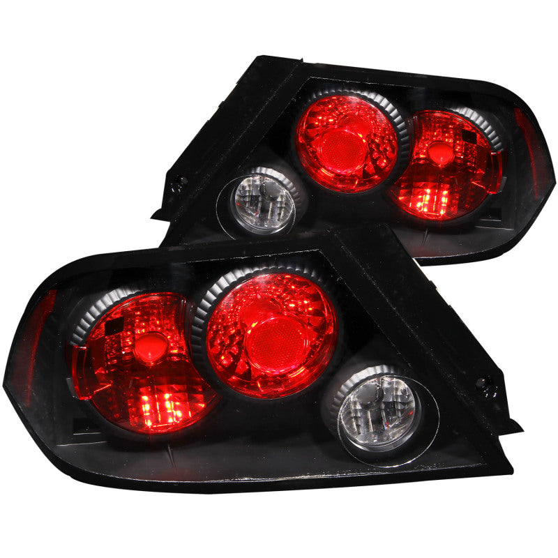 ANZO 221086 2002-2003 Mitsubishi Lancer Taillights Black