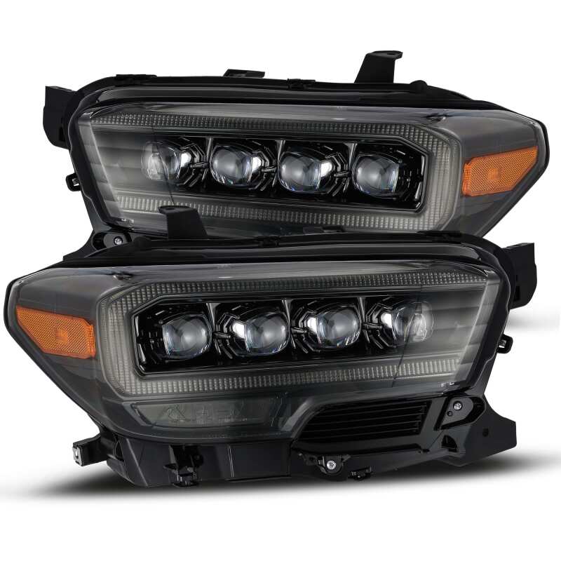 AlphaRex 880705 16-20 Toyota Tacoma NOVA LED Projector Headlight Plank Style Alpha Black w/Activation Light