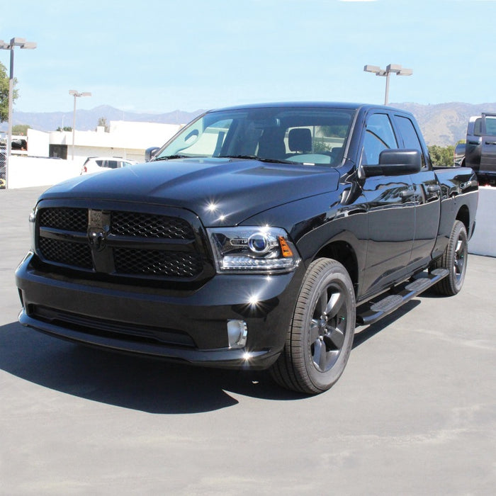 Westin 21-534315 2009-2018 Ram/Dodge 1500 Quad Cab (6.5 ft Bed) PRO TRAXX 5 WTW Oval Nerf Step Bars - Black
