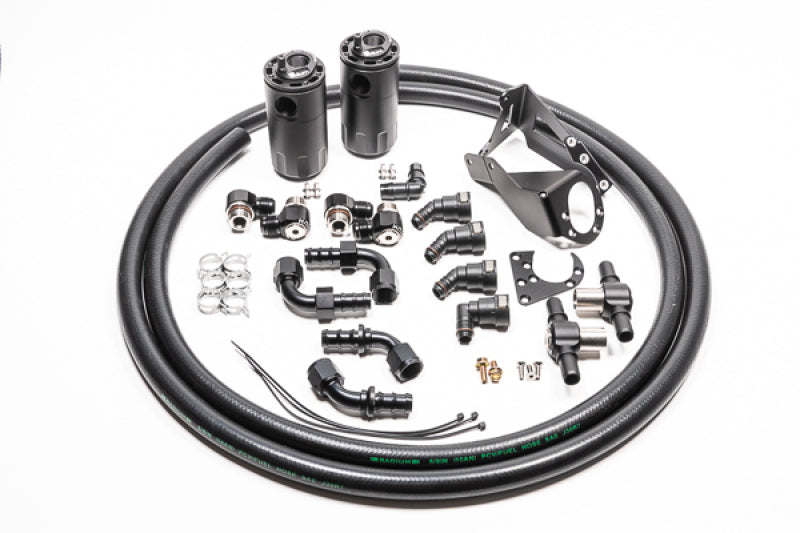Radium Engineering 20-0590-FL Dual Catch Can Kit Nissan R32 Skyline GT-R Fluid Lock