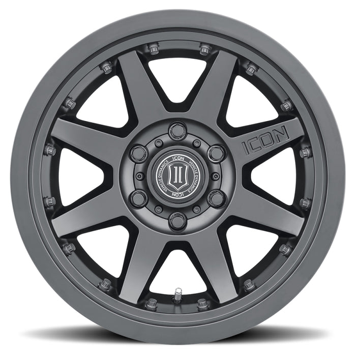 ICON 21817857345SB Rebound Pro 17x8.5 5x5 -6mm Offset 4.5in BS 71.5mm Bore Satin Black Wheel
