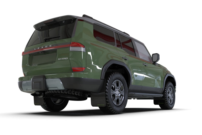Rally Armor MF142-UR-BLK-DGRY 2024+ Lexus GX-550 Overtrail Black UR Mud Flap Dark Grey Logo