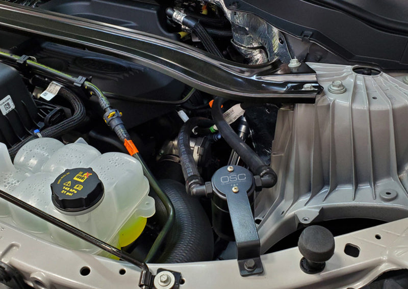 J&L 3055D-B 2020-2024 Ford Explorer 2.3L EcoBoost Driver Side Oil Separator 3.0 - Black Anodized