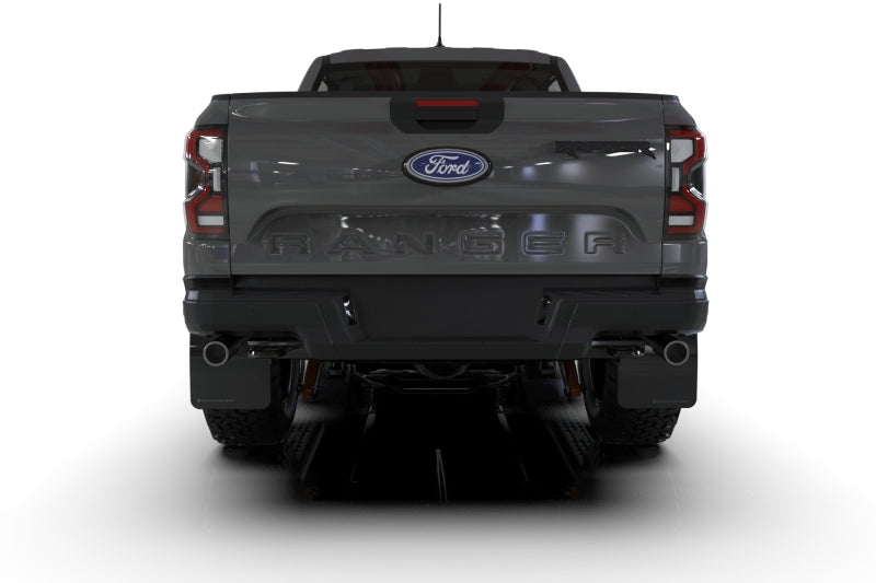 Rally Armor MF123-UR-BLK-MBK 23-25 Ford Ranger Raptor Black UR Mud Flap Metallic Black Logo
