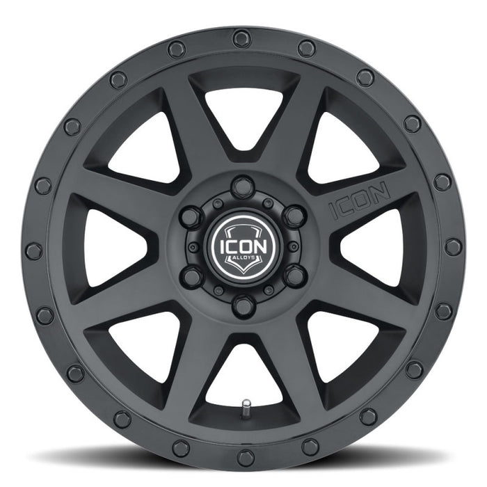 ICON 1818909060DB Rebound 18x9 6x5.5 25mm Offset 6in BS 95.1mm Bore Double Black Wheel