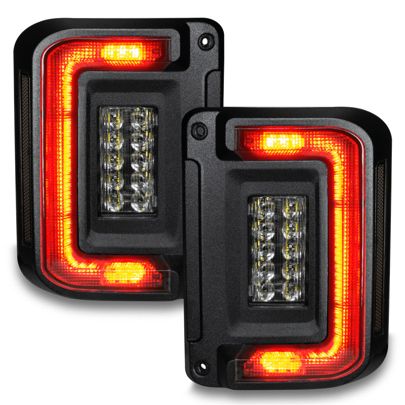 ORACLE Lighting 5891-504-T Oracle 07-17 Jeep Wrangler JK Flush Mount LED Tail Lights - Tinted SEE WARRANTY