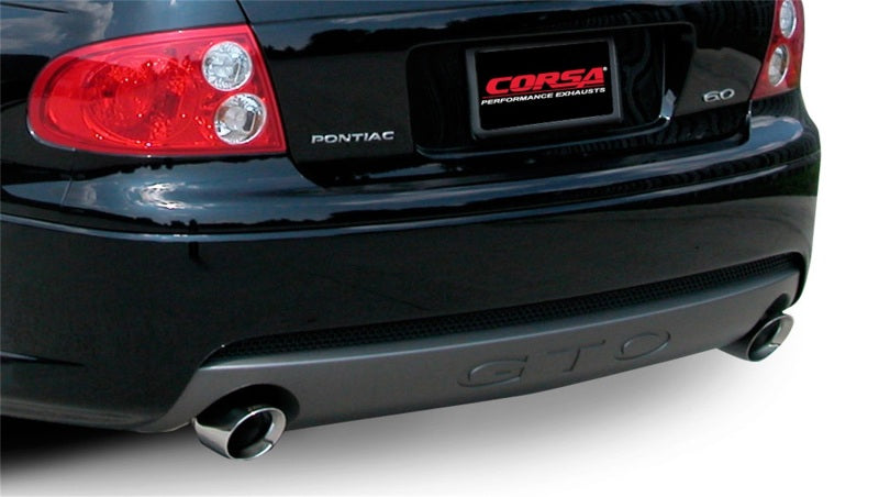 CORSA Performance 14189 Corsa 2005-2006 Pontiac GTO 6.0L V8 2.5in Sport Cat-Back + XPipe Exhaust Polished Tips