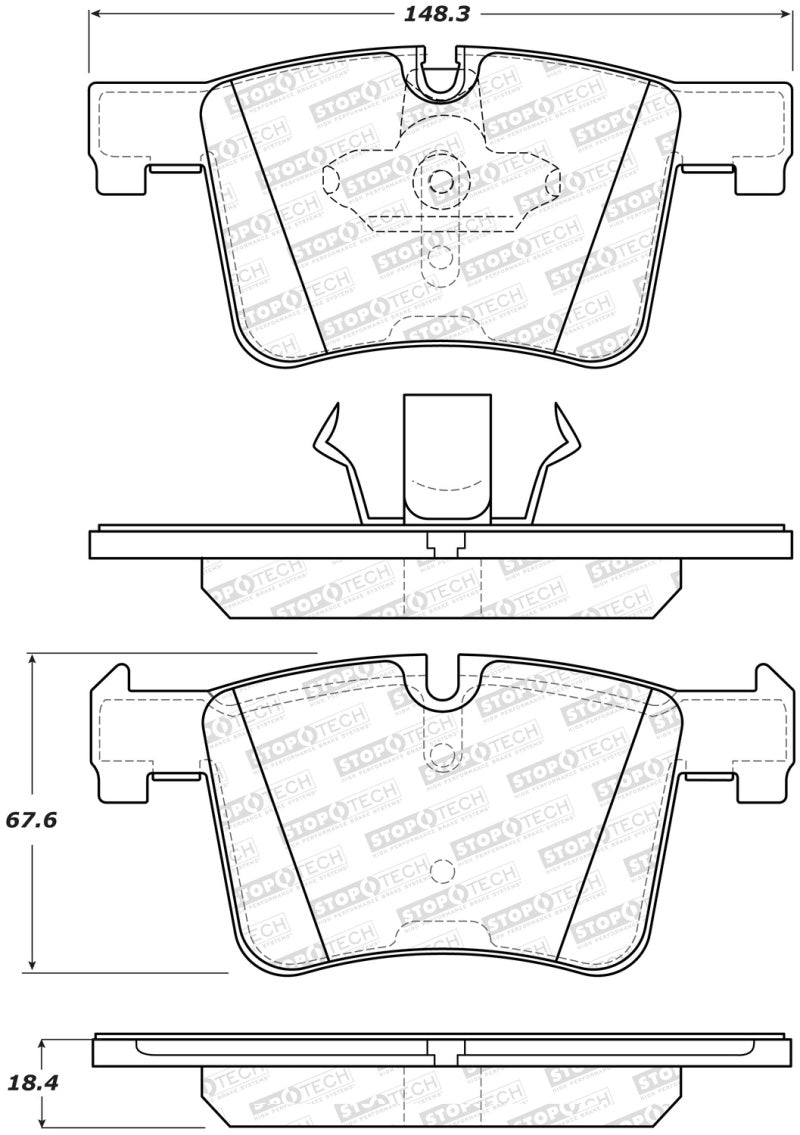 Stoptech 309.15610 StopTech Performance 13-15 BMW 320i Front Brake Pads