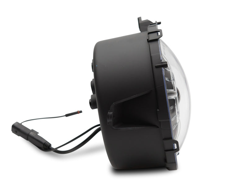 Raxiom J137646 18-22 Jeep Wrangler JL/ JT 9-Inch LED Headlights w/ DRL and Halo- Black Housing (Clear Lens)