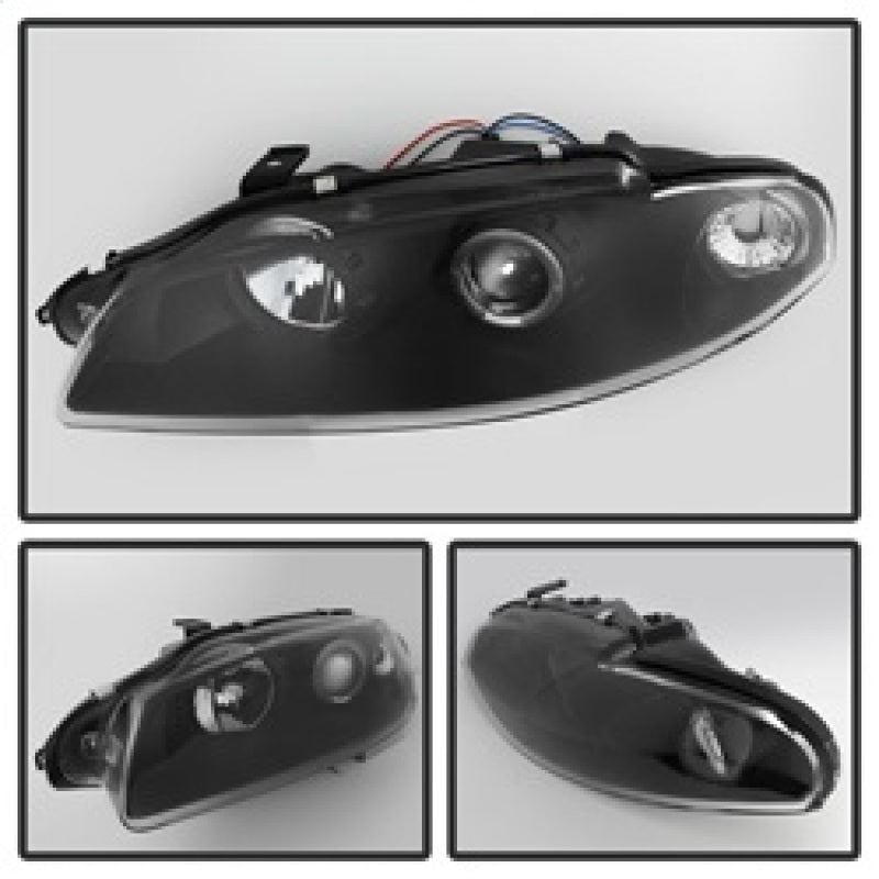 SPYDER 5011473 Spyder Mitsubishi Eclipse 97-99 Projector Headlights LED Halo Black High H1 Low H1 PRO-YD-ME97-HL-BK