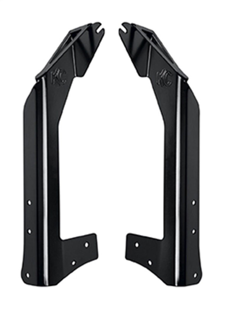 KC HiLiTES 7323 07-18 Jeep JK Overhead Mount Bracket Set (for 50in. Gravity LED Pro6/C-Series LED Lights)