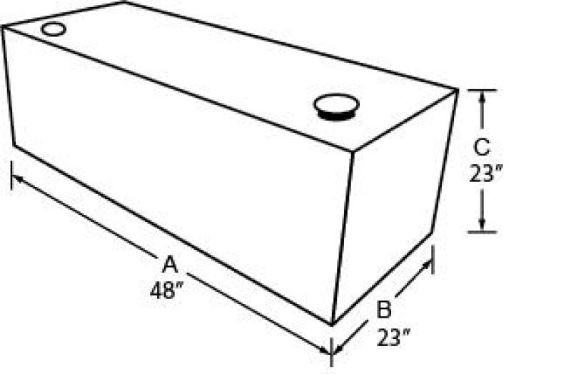 Tradesman 83010T Steel Rectangular Liquid Storage Tank (Full Size) - White