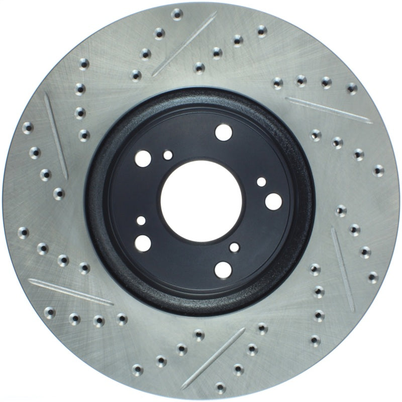 Stoptech 127.40086L StopTech Slotted & Drilled Sport Brake Rotor Front Left 13 Honda Accord Sport