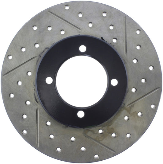 Stoptech 127.42004L StopTech Slotted & Drilled Sport Brake Rotor
