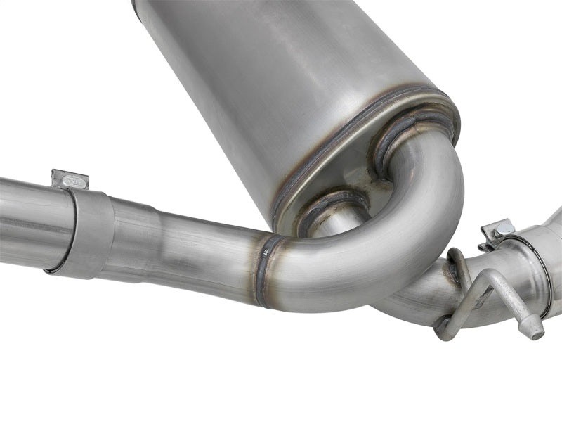 aFe 49-48062-P Rebel Series 2.5in 409 SS Cat-Back Exhaust w/ Polished Tips 07+ Jeep Wrangler (JK) V6 3.6L/3.8L