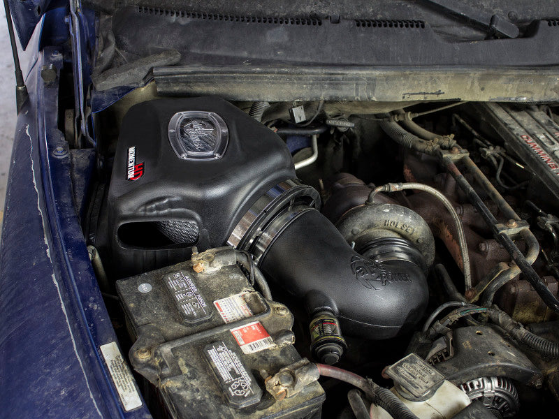 aFe 51-72001 Momentum HD Cold Air Intake System w/ Pro DRY S Filter Dodge Diesel Trucks 94-02 L6-5.9L (td)