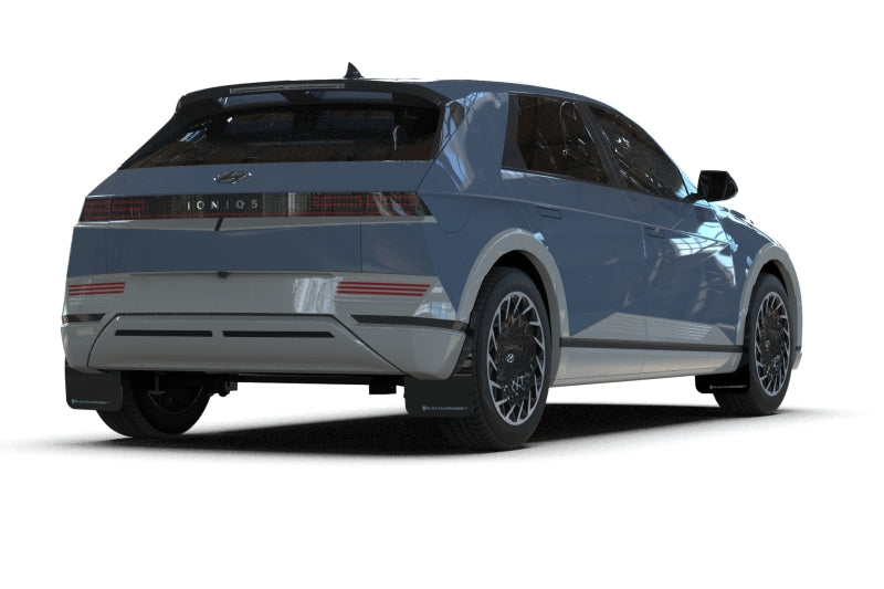 Rally Armor MF137-UR-BLK-PBL 2025 Hyundai Ioniq 5 PE Black UR Mud Flap w/ Performance Blue Logo