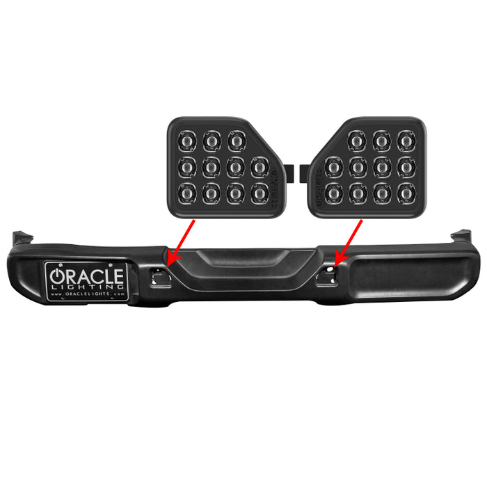 ORACLE Lighting 5874-504 Oracle Rear Bumper LED Reverse Lights for Jeep Wrangler JL - 6000K