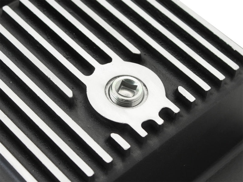 aFe 46-70172 Power Transmission Pan Black Machined 09-14 Ford 6R80 F-150 Trucks